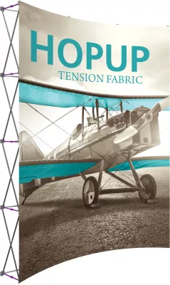 Hopup™ 8' Extra Tall Curved Display & Front Graphic