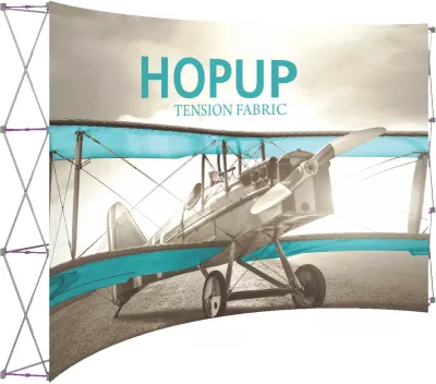 Hopup™ 13' Full Height Curved Display & Front Graphic