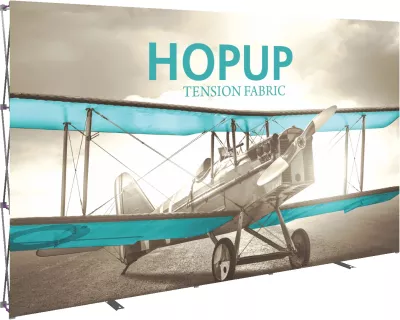 Hopup™ 13' Full Height Straight Display & Front Graphic