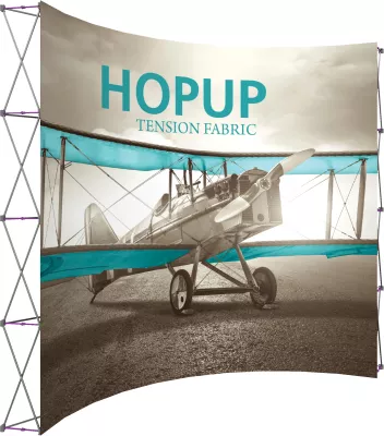 Hopup™ 13' Extra Tall Curved Display & Front Graphic