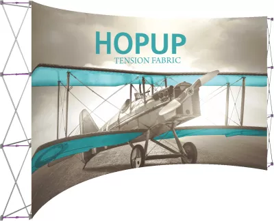 Hopup™ 15' Full Height Curved Display Front Graphic