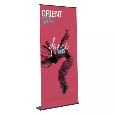 Orient 1000 Black Retractable Banner Stand