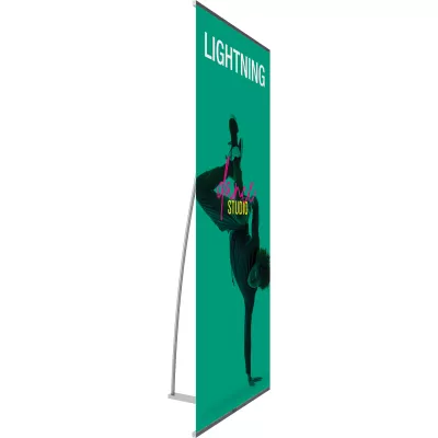Lightning Spring Back Banner Stand