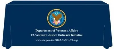 Veterans Justice Outreach 6ft Table Cover