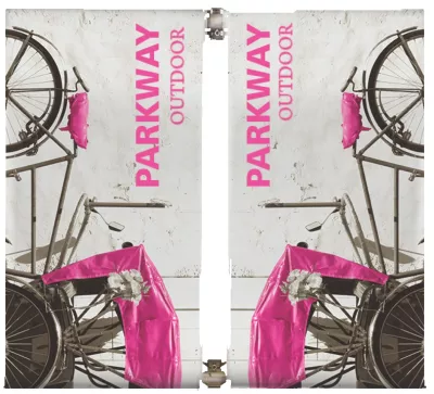Parkway Double-Span Outdoor Pole Banner (Hardware Only)