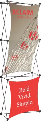 Xclaim 2.5' Fabric Popup Display Kit 02