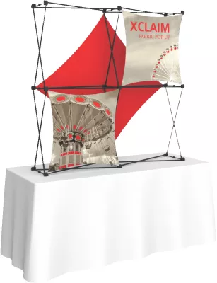 Xclaim 5' Tabletop Fabric Popup Display Kit 03