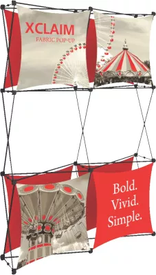 Xclaim 5' Full Height Fabric Popup Display Kit 02