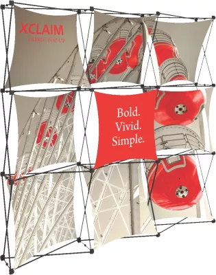 Xclaim 8' Wide Fabric Popup Display Kit 01
