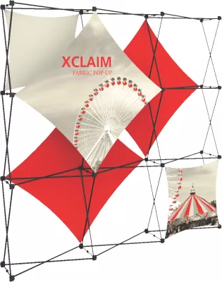 Xclaim 8' Wide Fabric Popup Display Kit 02