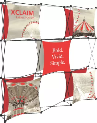 Xclaim 8' Wide Fabric Popup Display Kit 04