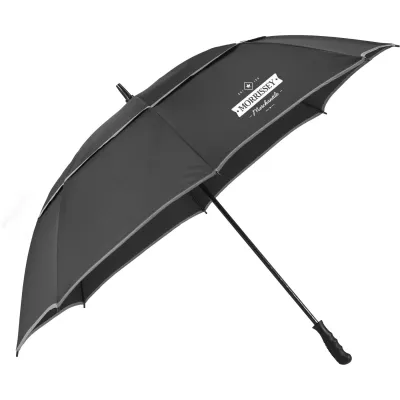 62" rPET Golf Umbrella w/ Reflective Trim