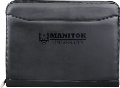 Millennium Leather Zippered Padfolio with FSC® Mix Paper
