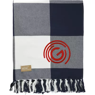 Field & Co.® 100% Organic Cotton Check Throw Blanket