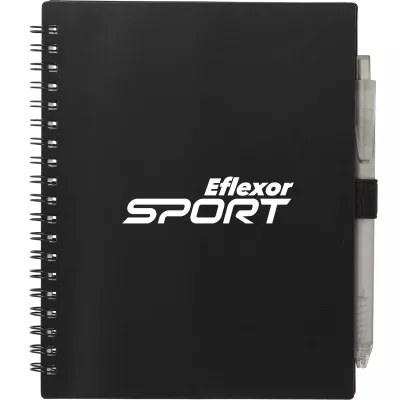 5.5'' x 7'' FSC® Recycled Spiral Notebook w/ rPET Pen