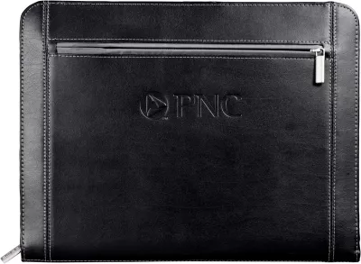 Metropolitan Leather Zippered Padfolio with FSC® Mix Paper