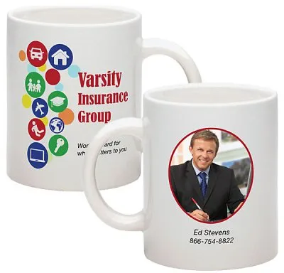 11oz C Handle Ceramic Mug
