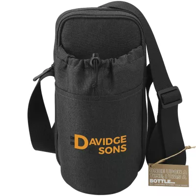 Traver rPET Adjustable Bottle Sling Cooler w/Pouch