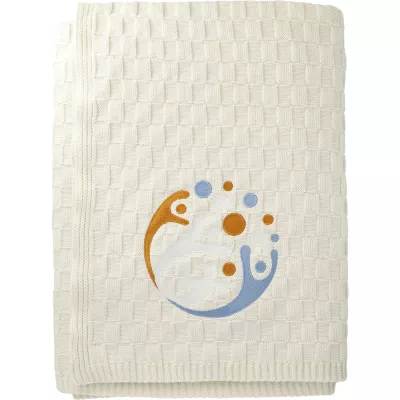 Made*Here New York Basketweave Cotton Blanket