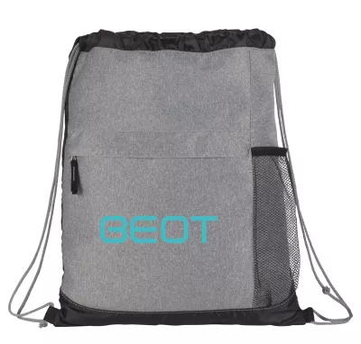 Heather Melange Drawstring Bag