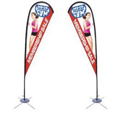11.5' Teardrop Sail Sign Banner (Double-Sided)