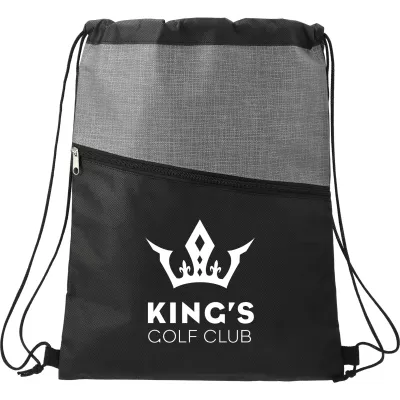 Cross® Weave Zippered Drawstring Bag