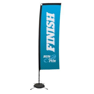 10' Rectangle Sail Sign Banner Kit (Single-Sided)