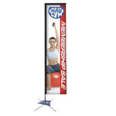 14.5' Rectangle Sail Sign Banner Kit (Single-Sided)