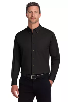 Port Authority® Tall Long Sleeve Twill Shirt.