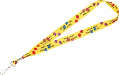 Full Color 1'' Lanyard w/ Hook