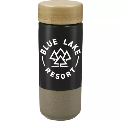 Arlo Ceramic Tumbler with Bamboo lid 11oz