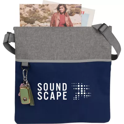 Double Heather rPET Crossbody Tote