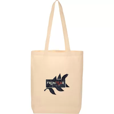 Organic 5oz Cotton Wide Bottom Tote
