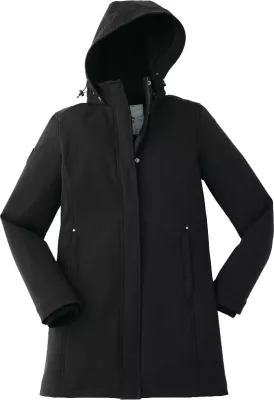 Women's ELKPOINT Roots73 Long Softshell Jacket with Detachable Hood