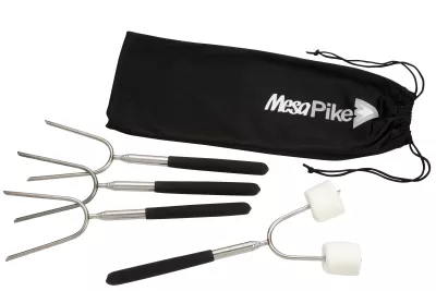 Extendable 34'' Roasting Sticks with Carrying Case