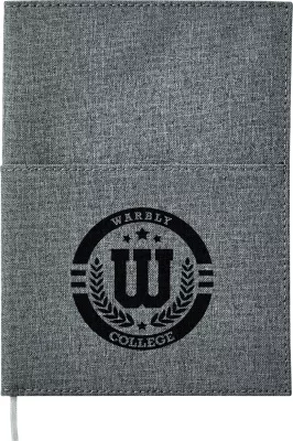 5''x 7'' FSC® Mix Canvas Pocket Refillable Notebook