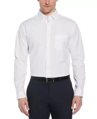 Perry Ellis Men's Big & Tall Heathered Woven Shirt