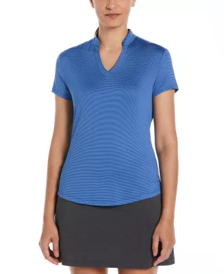 Callaway® Ladies' Fine Line Stripe Polo Shirt