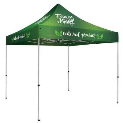 Deluxe 10' Square Tent Full-Color, Full Bleed Dye-Sublimation