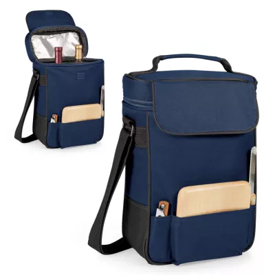 Duet Insulated Two-Bottle Wine & Cheese Tote