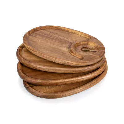 Wine Appetizer Plate Set of 4