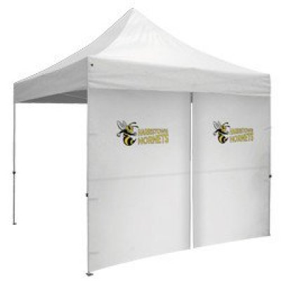 10' Middle Zipper Wall w/Zipper Ends - Full-Color Thermal Imprint