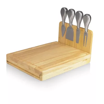 Asiago Cutting & Cheese Board w/Tuck Away Panel & 4 Cheese Tools