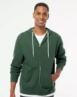 Independent Trading Co.® Unisex Lightweight Full-Zip Hooded Sweatshirt