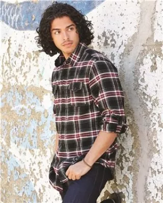 Burnside® Yarn Dyed Long Sleeve Flannel Shirt