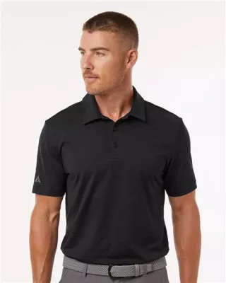 Adidas® Men's Textured Stripe Polo Shirt