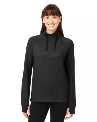 NORTH END® Women's Rhythm Waffle Cross-Neck Pullover Sweatshirt