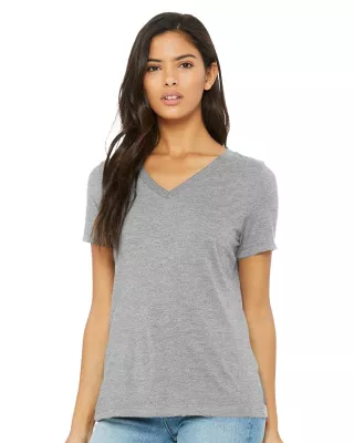 Bella+Canvas® Women's Relaxed Heather CVC V-Neck Tee