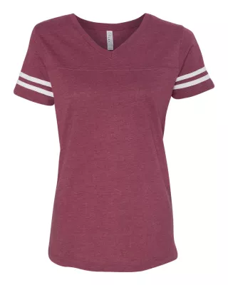 LAT® Women's Football V-Neck Fine Jersey Tee