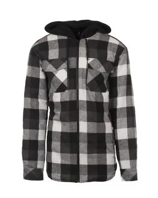 Burnside Men's Hooded Flannel Jacket
